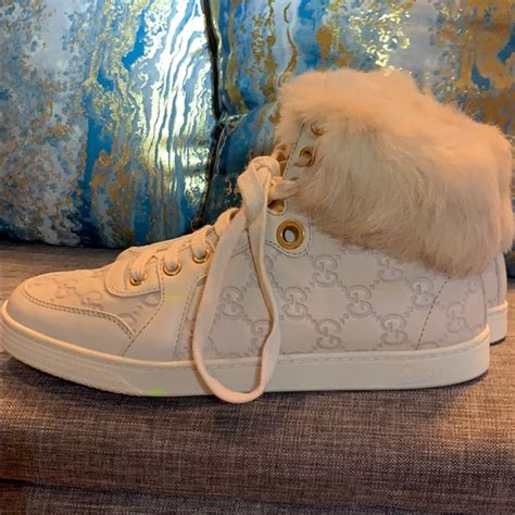 gucci coda fur sneakers|Pre.